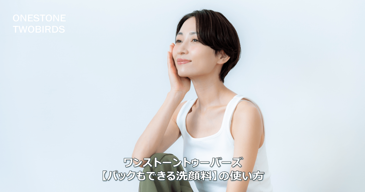 ワンストーントゥーバーズ【パックもできる洗顔料】の使い方